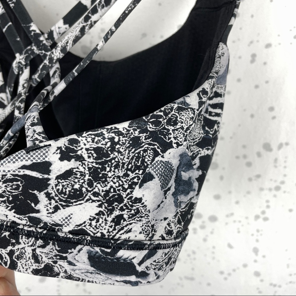 Lululemon Free To Be Serene Bra Interlaced Starlight Black 6 - Picture 8 of 10